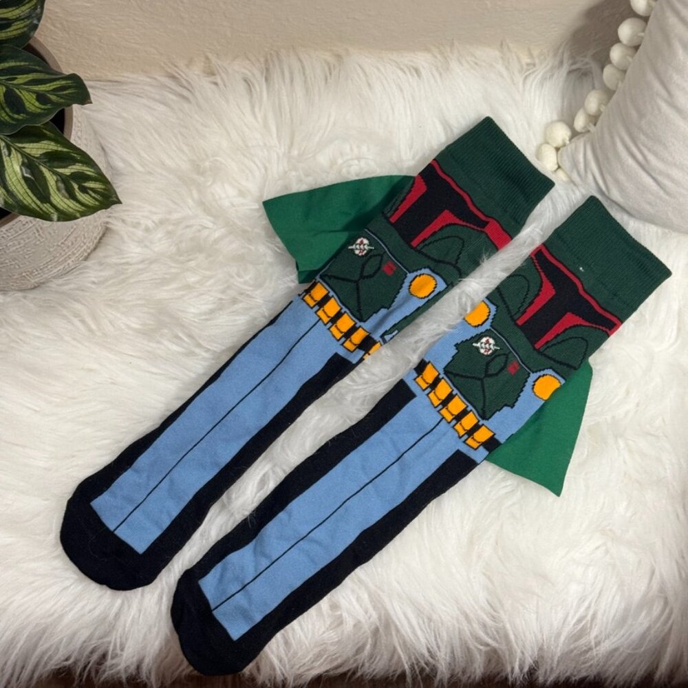 Star Wars Boba Fett Novelty Crew Socks – Unisex Medium